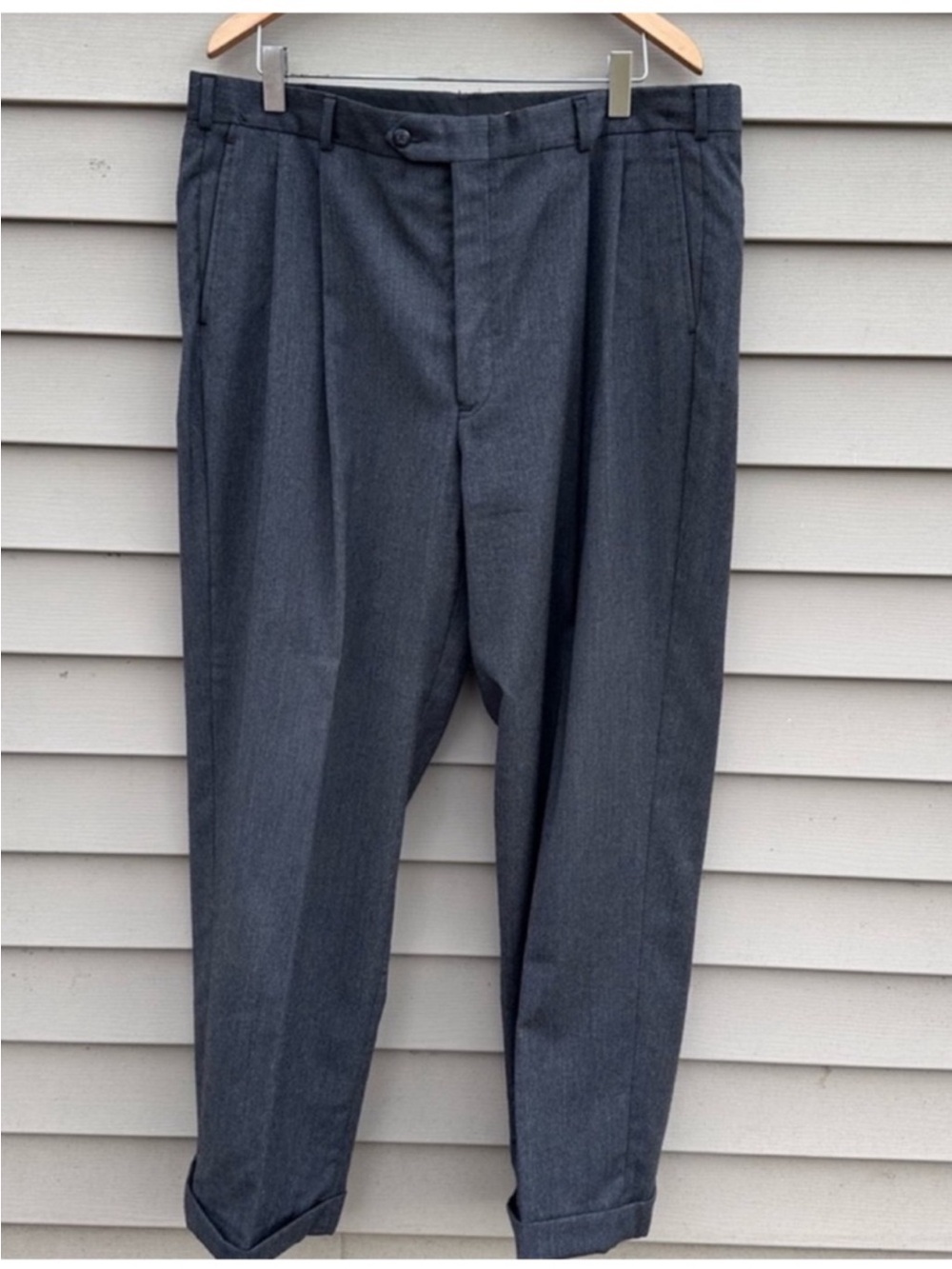 Vintage worsted wool trousers slacks pants men’s 38 pleats Palm Beach Classics